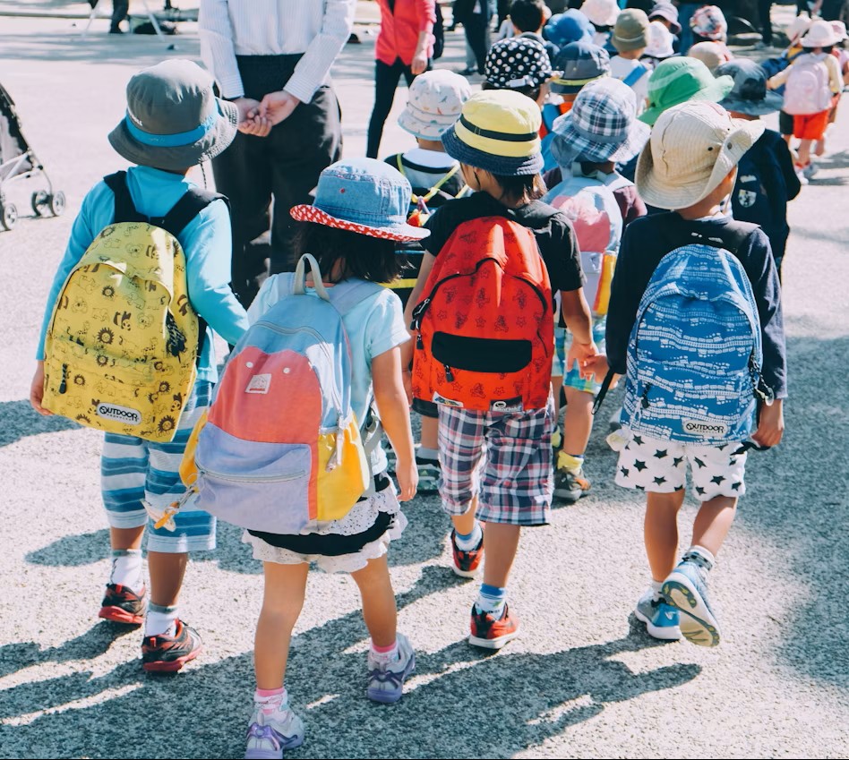 Rentrée scolaire des enfants